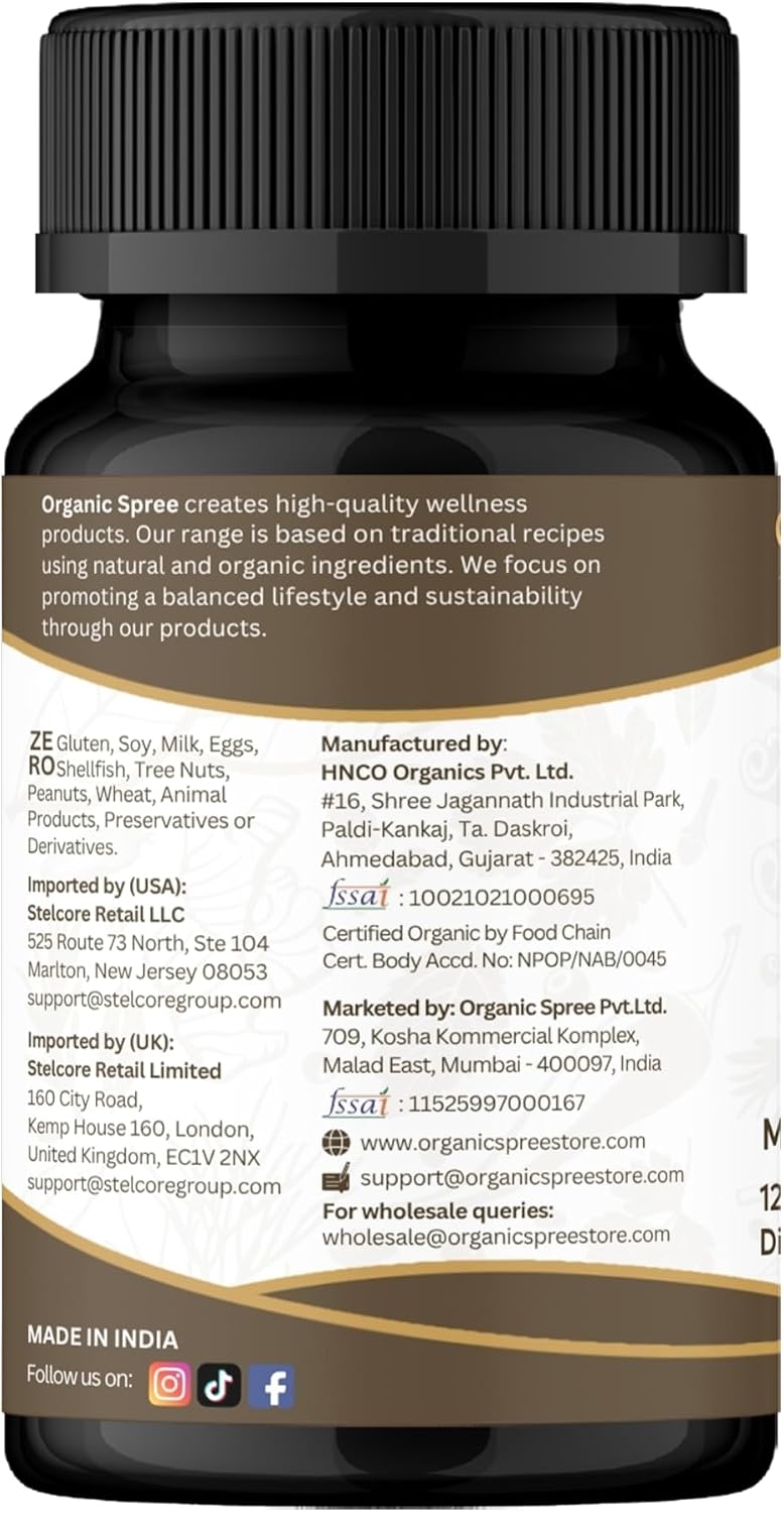 ORGANIC SPREE Mucuna Tablets - Certified – Form & Dosage: Tablet form for easy dosing. Each bottle contains 120 – Image 7