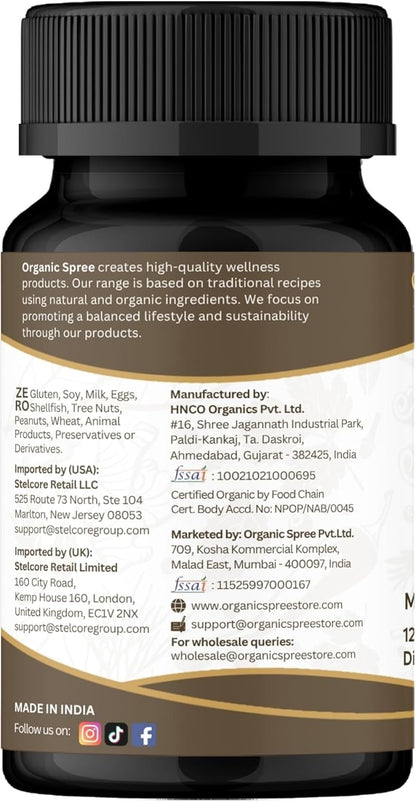 ORGANIC SPREE Mucuna Tablets - Certified – Form & Dosage: Tablet form for easy dosing. Each bottle contains 120 – Image 7