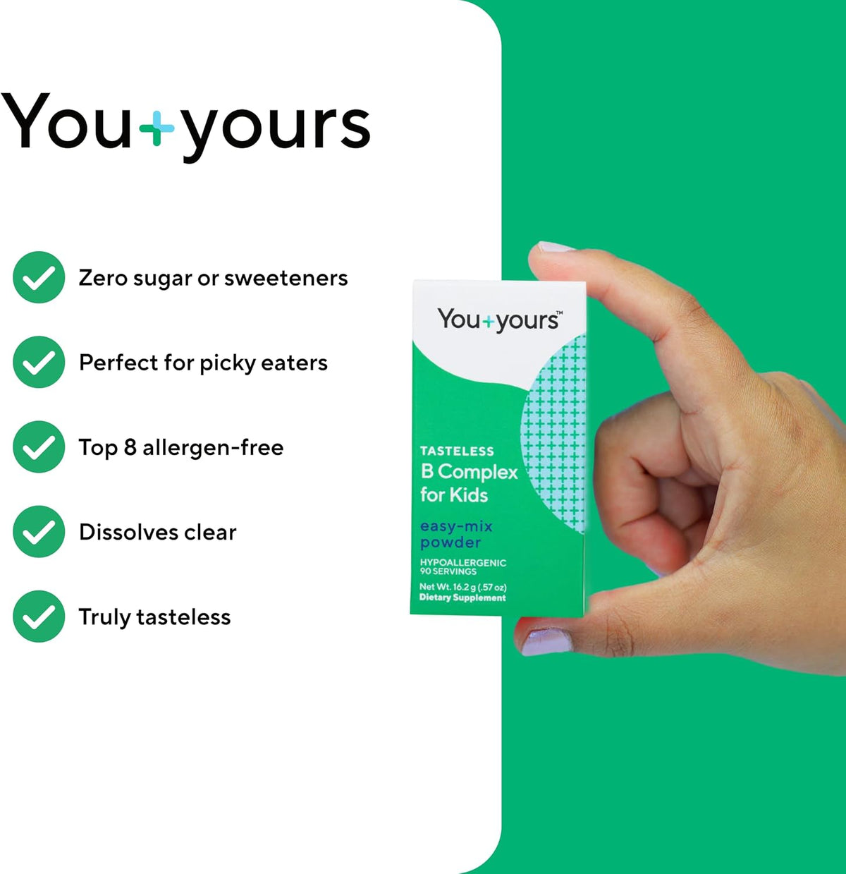You+yours Tasteless B Complex Powder for – Active versus inactive forms: Prioritise methylated B12 and folate for – Image 4