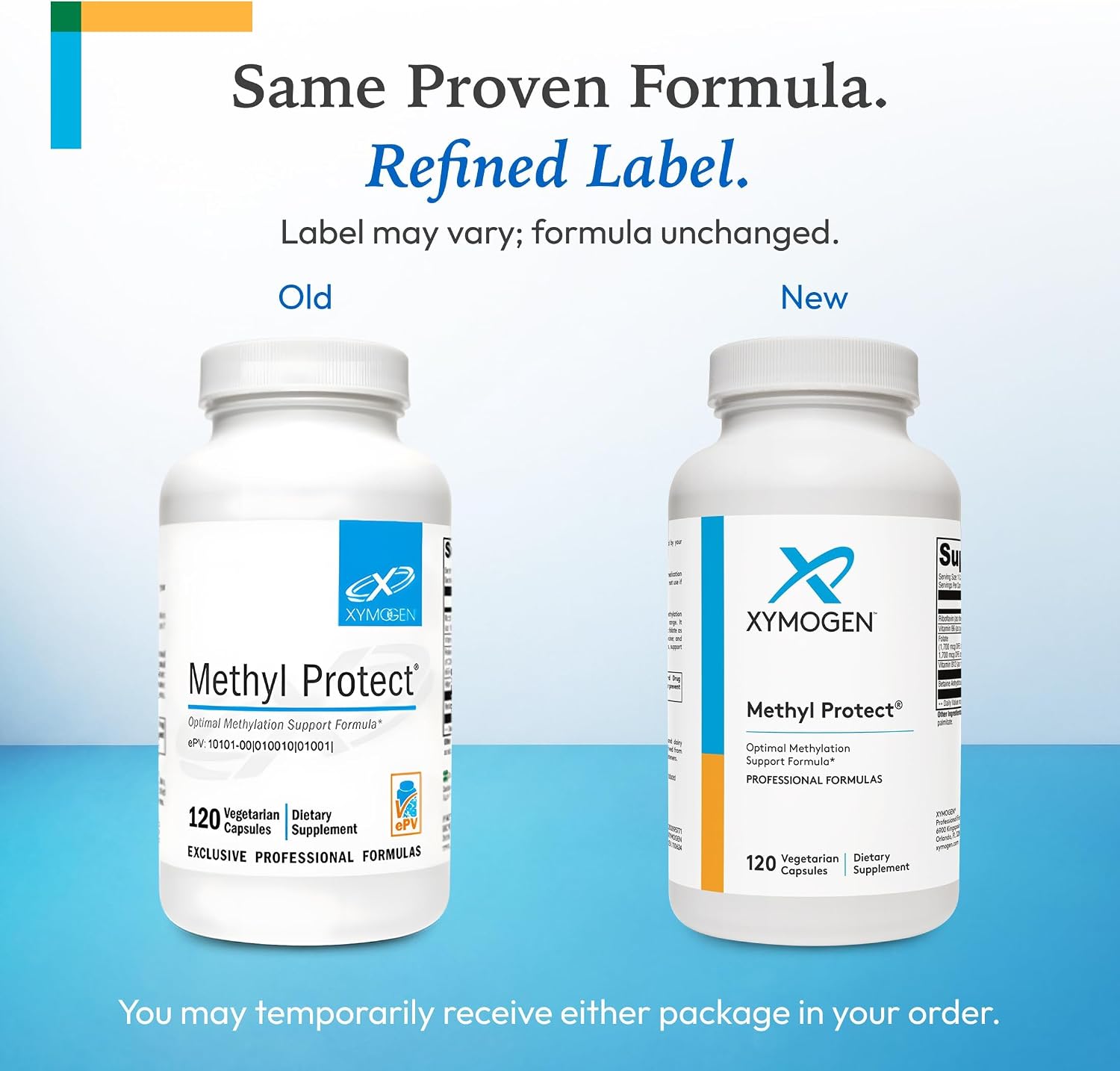 XYMOGEN Methyl Protect - Activated B Vitamin Supplement with 5-MTHF, B12, B6, B2 - Cardiovascular & Neurological Support - 120 Capsules - görsel 3