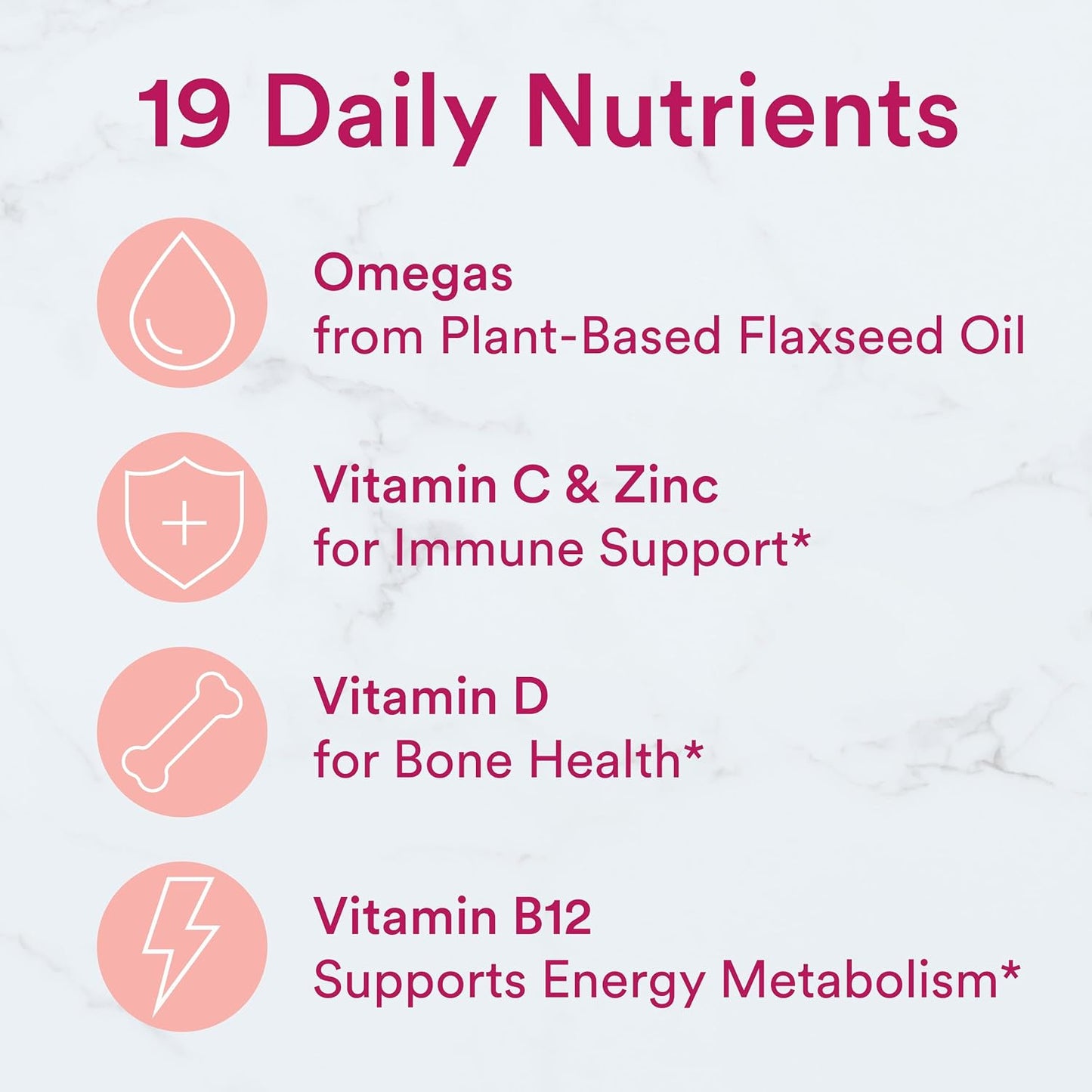 SmartyPants Women's Sugar free Multivitamin Gummies with Omega-3, 60 Gummies - görsel 4
