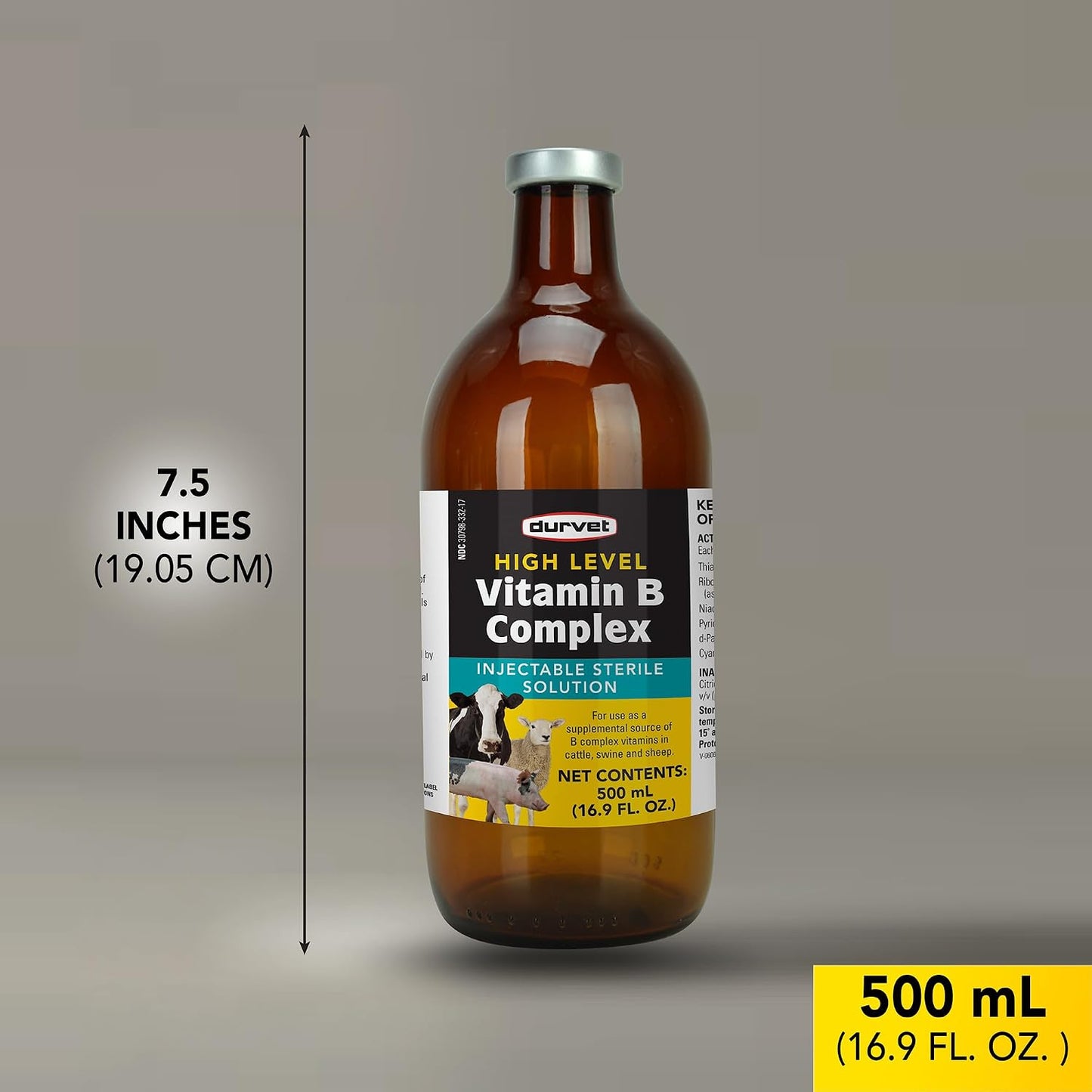 Durvet High Level Vitamin B Complex - 500 mL Liquid Supplement - görsel 4