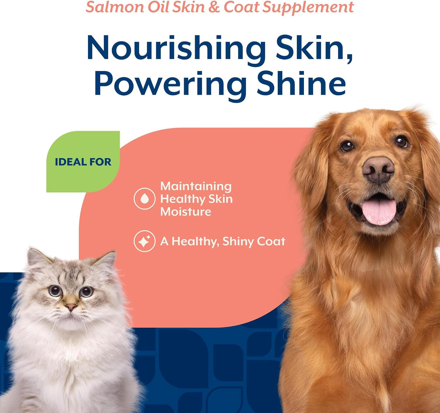 NaturVet – Salmon Oil Skin & Coat Plus Omegas | Supports Healthy Skin & Glossy Coat | Natural Source of Omega-3 & 6 Fatty Acids | for Dogs & Cats (500 mL Oil) - görsel 4