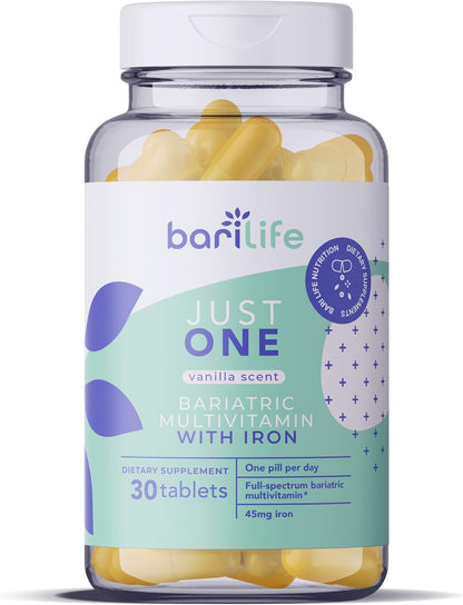 Just One - Once Daily Bariatric Multivitamin with Iron (30 Tablets)