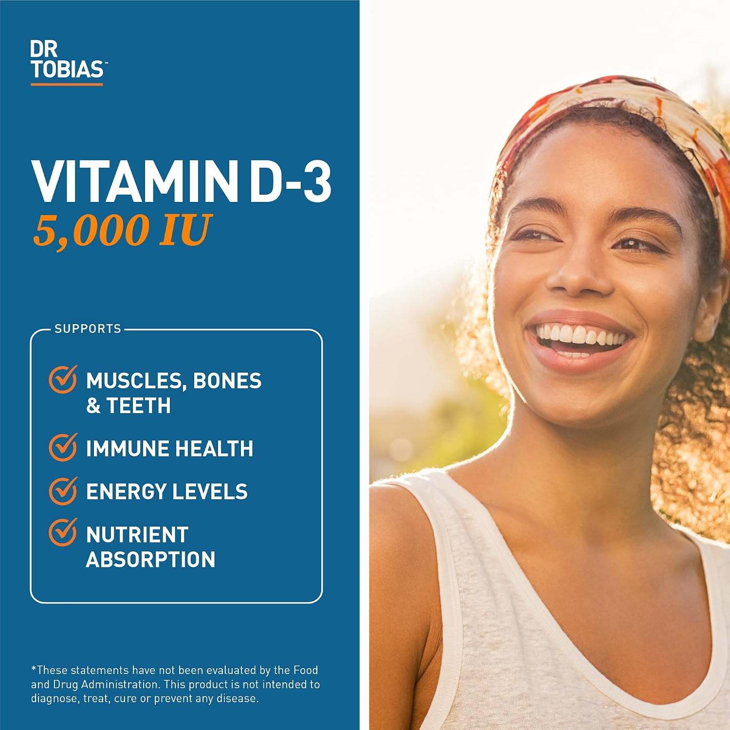 Dr. Tobias Vitamin D3 5000 IU, 90 Capsules - görsel 3