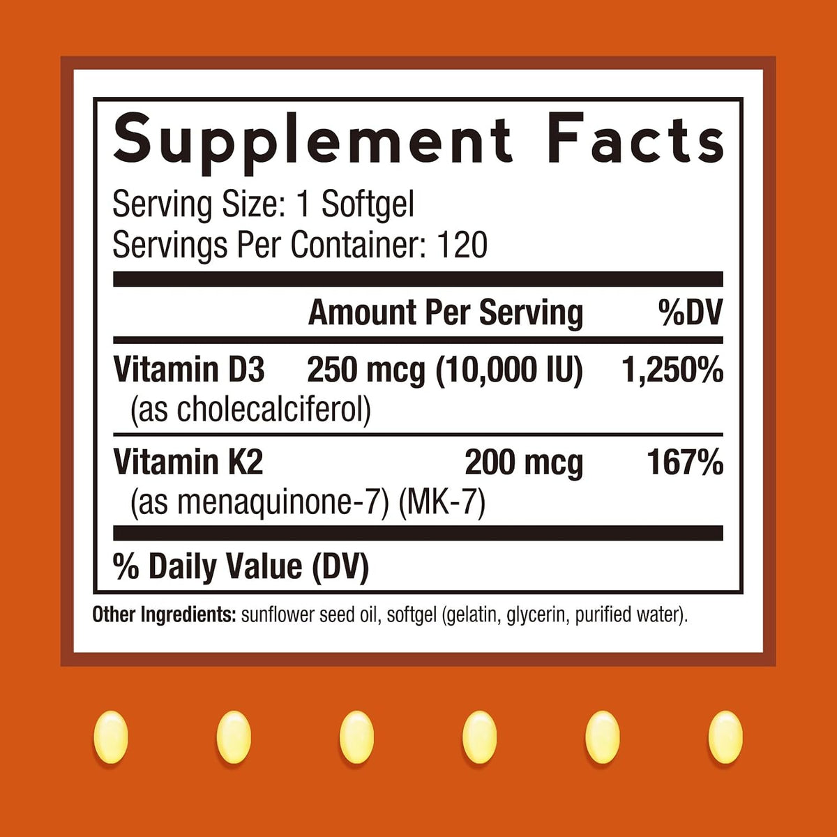 Doctor's Recipes Vitamin D3 K2, 10,000 IU, – Immune Support: Vitamin D3 is known to help maintain normal immune – Image 2