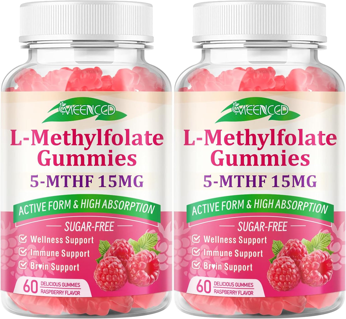 MEENCCD 2 Pack L-Methylfolate Gummies - – Red Blood Cell Formation: Folate supports normal red blood cell – Image 8