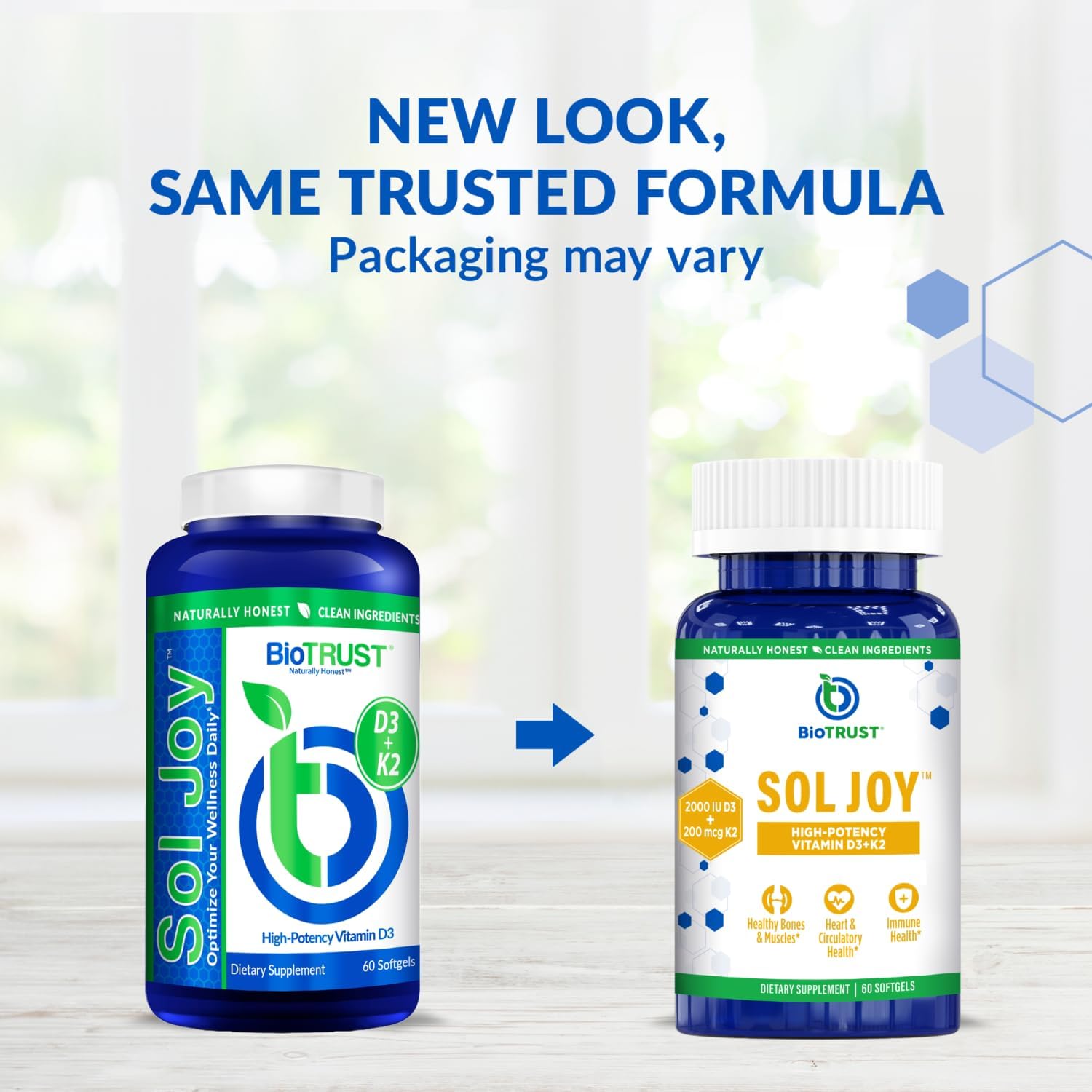 BioTrust Sol Joy, High-Potency Vitamin D3 K2 – High Potency (50 mcg) - görsel 2
