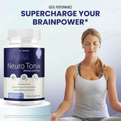 Neurotonix Memory Supplement - Brain Focussed and Memory Support, 300 Capsules (5-Pack)