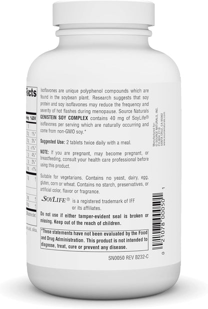 Source Naturals Genistein Soy Complex 1000 mg - 120 Tablets