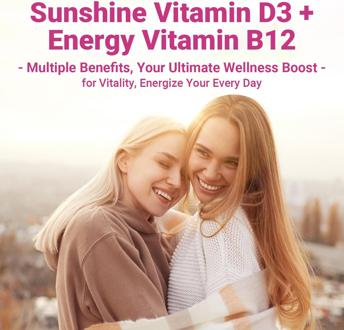 Wiszeen Vitamin D3 B12 Gummies, 10000 IU & – Sugar-free, vegan, pectin-based, non-GM – Image 5
