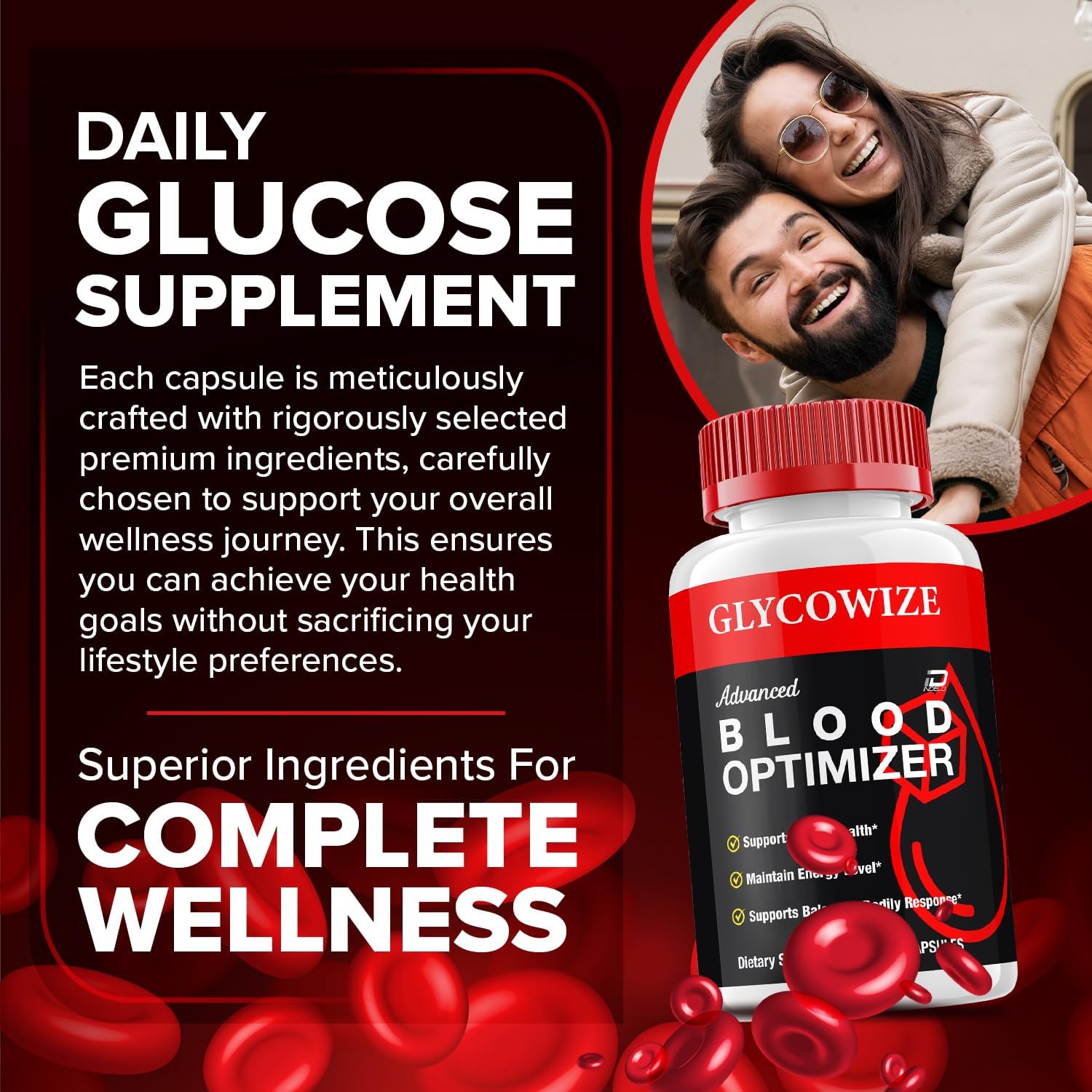 Glycowize Capsules – All Natural Dietary Supplement (5 Pack, 300 Capsules) - görsel 2