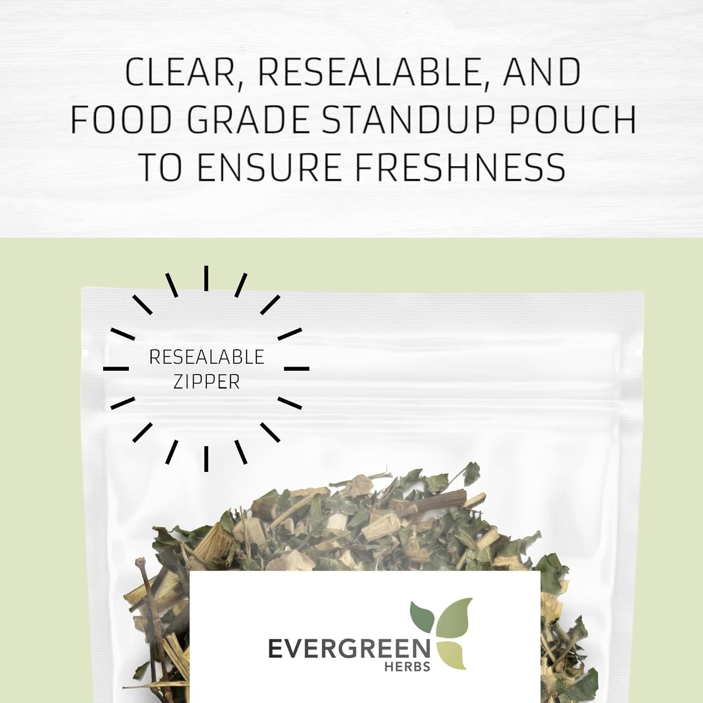Evergreen Herbs Black Sarsaparilla (Zarzaparrilla Negra) - 8 oz Resealable Pouch - görsel 2