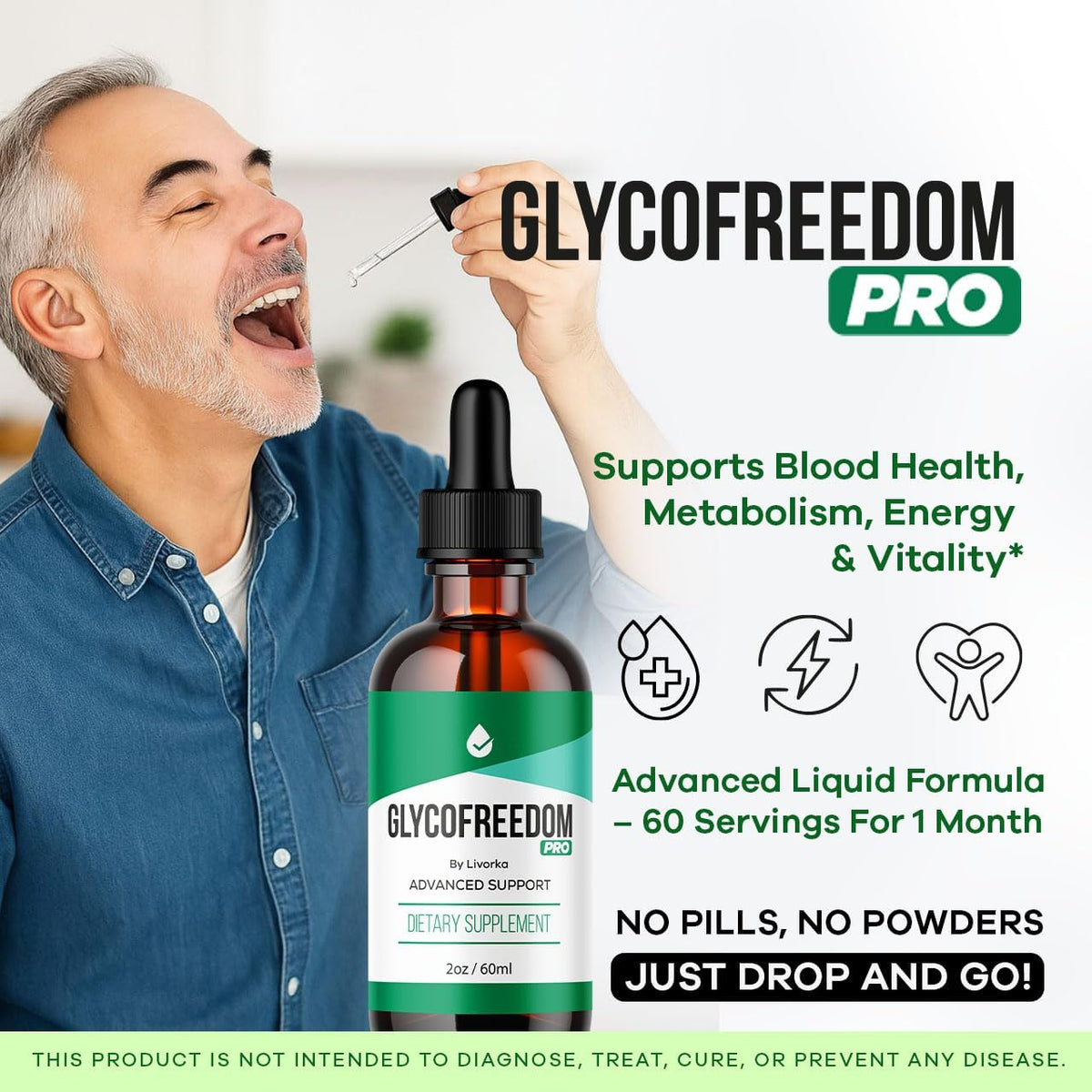 (3-Pack) GlycoFreedom Drops - Advanced – Maintains Energy Levels: These drops are designed to help you sustain – Image 2