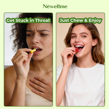 NEWELLME ACV Gummies with The Mother & B12 – Sugar-free, Great-Tasting Vegan Gummies for Digestion, Metabolism & Daily – Image 8