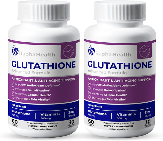 RAPHA HEALTH Glutathione with Vitamin C & – Form: Reduced glutathione is used here. Look for formulations with – Image 1