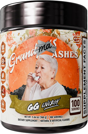 Gamer Supps GG Energy – Grandma's Ashes by Goons (100 Servings) – Keto-Friendly Gaming Energy and Nootropic Blend – Image 1