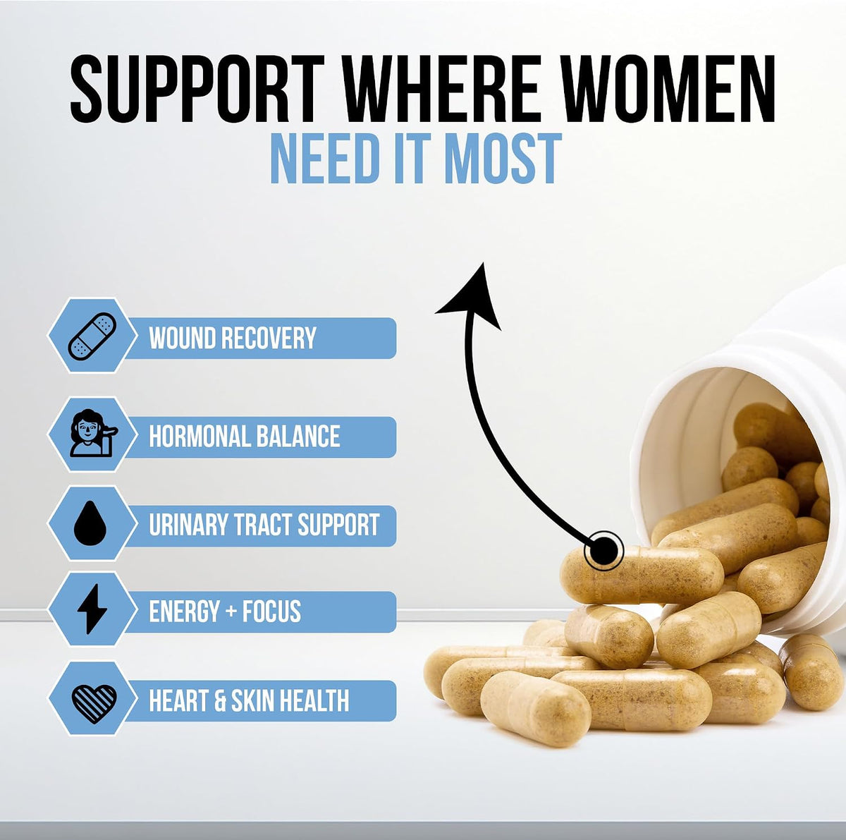 Wound Care Plus Women's's Multivitamin - – Vitamin E: Protects cells from oxidative damage. – Image 5