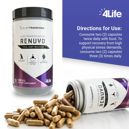 4Life Transform Renuvo Recovery Supplement, Schisandra, 120 Vegie Capsules