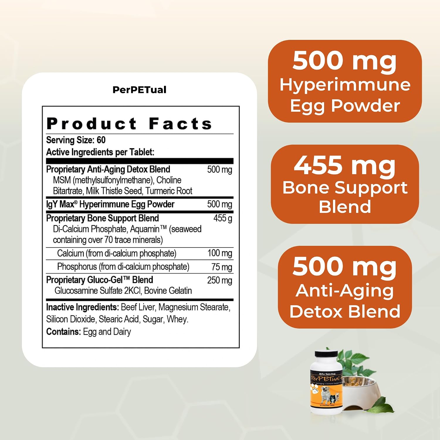 Youngevity Perpetual Plus Made-for-Pets Supplement, 60 Count - görsel 3