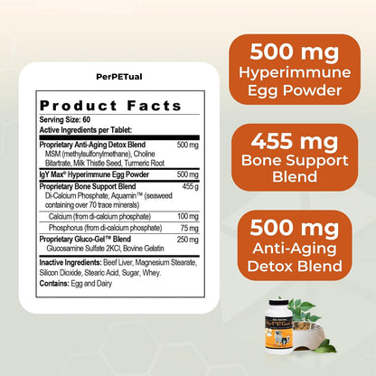 Youngevity Perpetual Plus Made-for-Pets Supplement, 60 Count