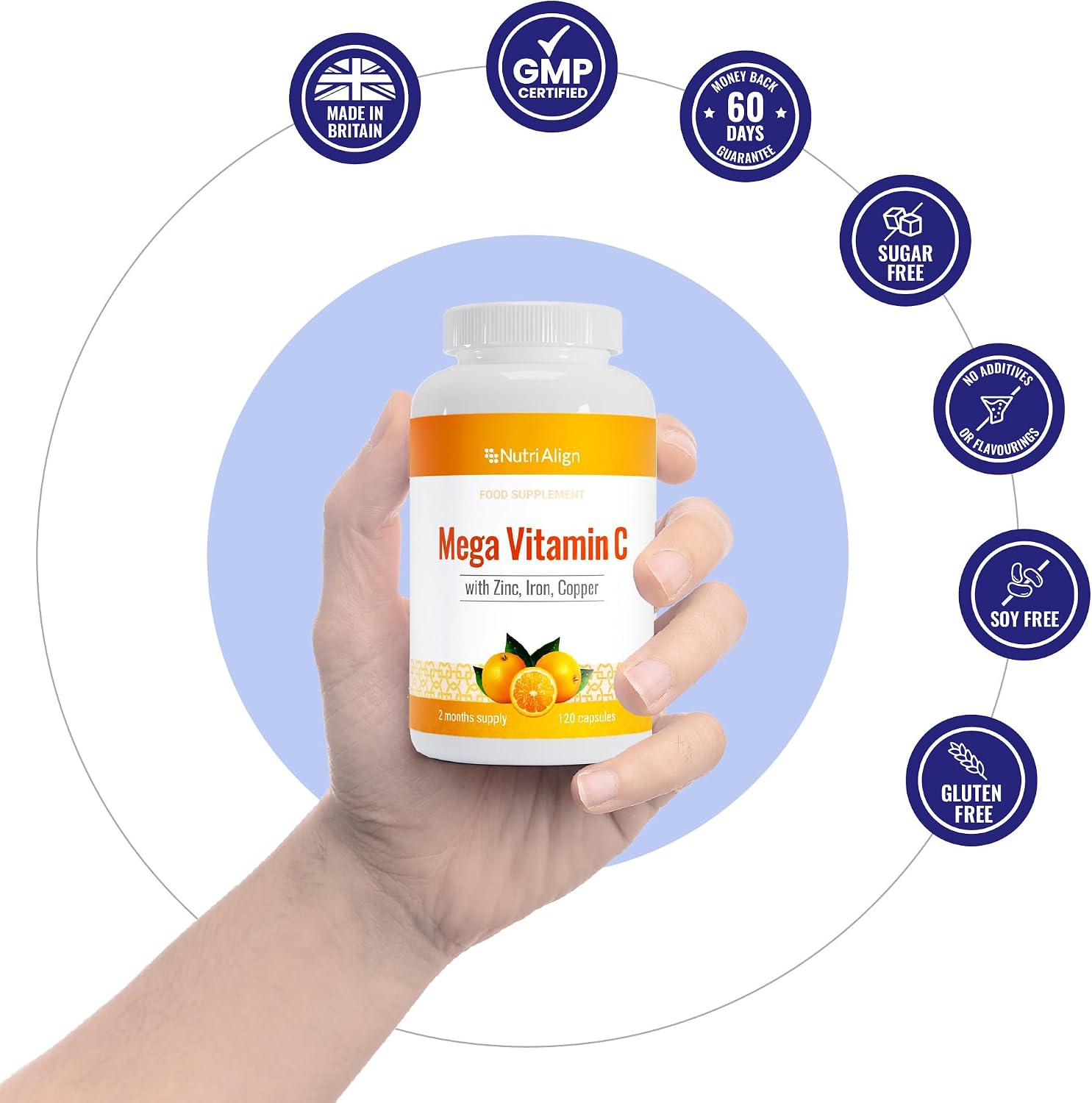 Nutri-Align Mega Vitamin C - 120 Capsules - görsel 5