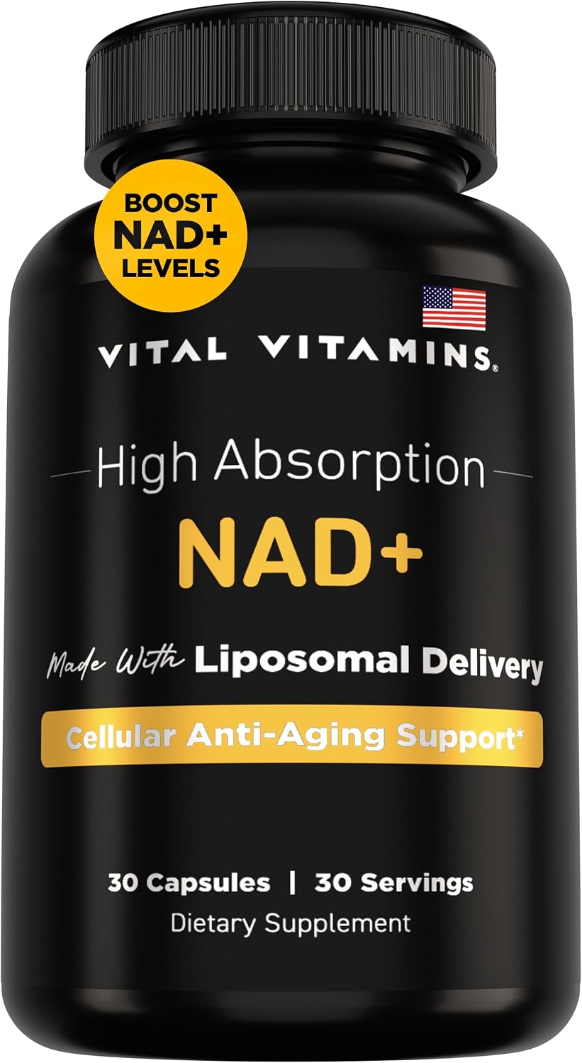 Vital Vitamins NAD+ Supplement - 500mg – Busy professionals seeking sustained mental focus and physical energy. – Image 1