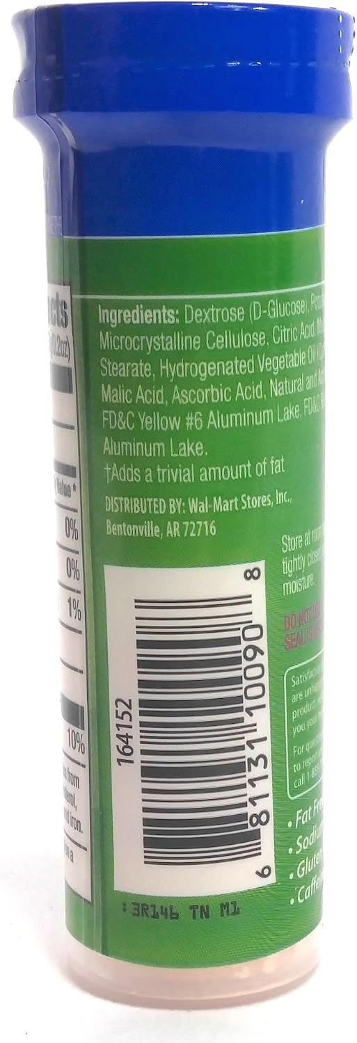 ReliOn Glucose Tropical Fruit Tablets, On-The-Go Tube, 10 Tablets - görsel 3