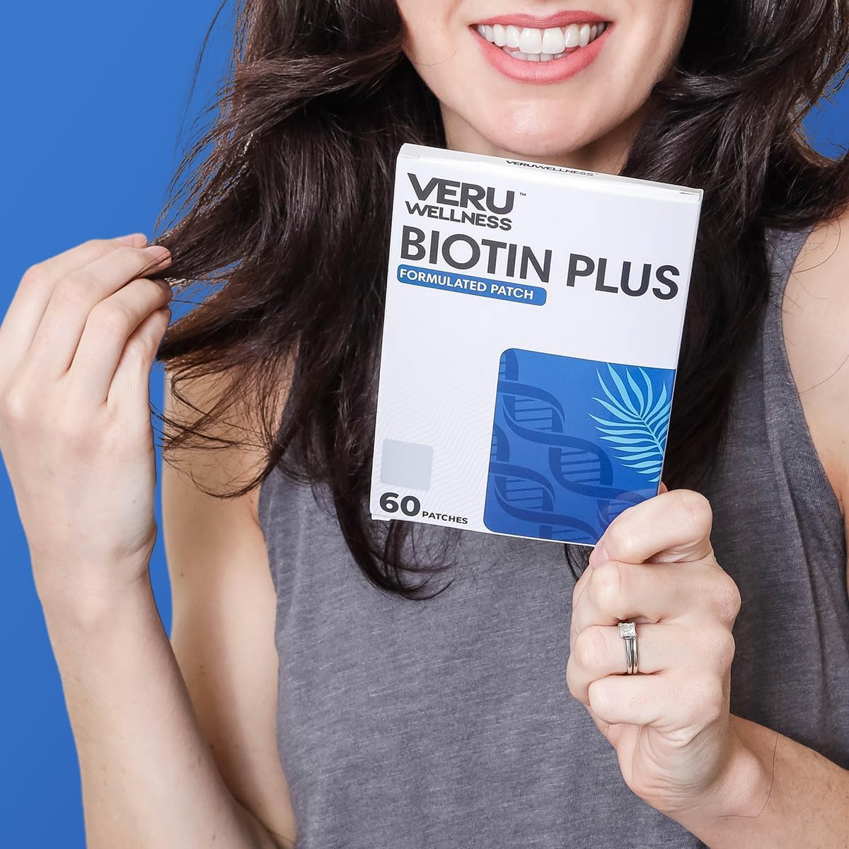 Veru Wellbeing Biotin Plus Daily Patch - B7 & Collagen Transdermal Patch (60 Day Supply) - görsel 4