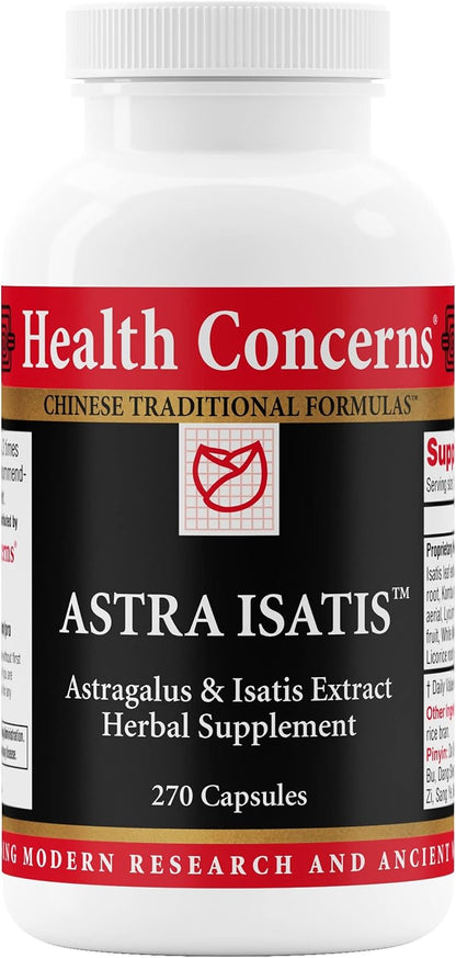 Health Concerns Astra Isatis – Immune Defence & Respiratory Health Supplement – Herbal Cold & Flu Support – Traditional Chinese Medicine Formula – 270 Capsules