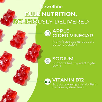 NEWELLME ACV Gummies with the Mother & B12 – – 120 gummies per bottle for a 60-day supply – Image 6