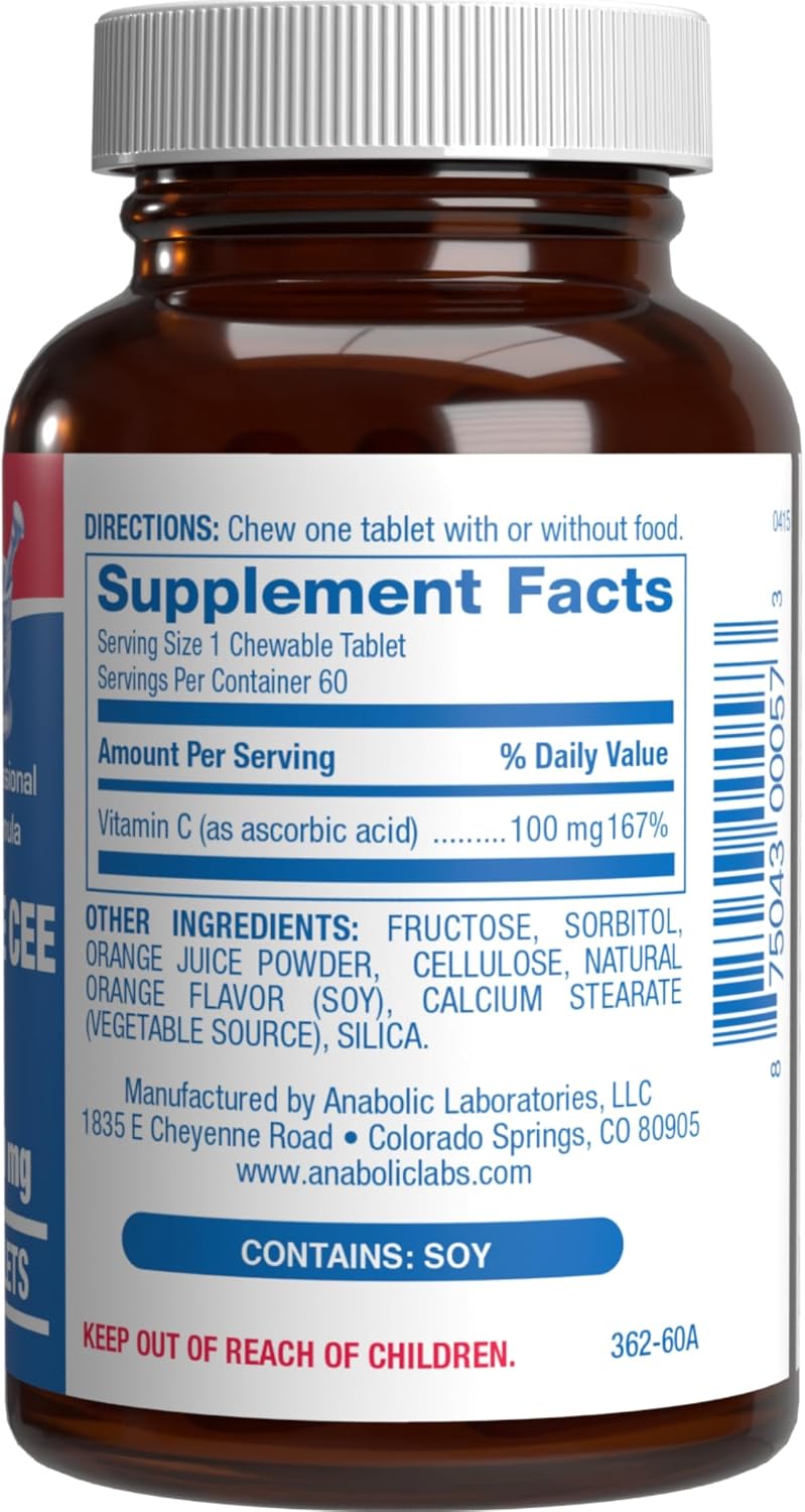 Kids Vitamin C Chewable Tablets - Delicious & Nutritious Chewable Vitamin C for Kids Immune Support and Overall Wellbeing - Made with Real Oranges and No Artificial Flavours or Colors - 60 Servings - görsel 3