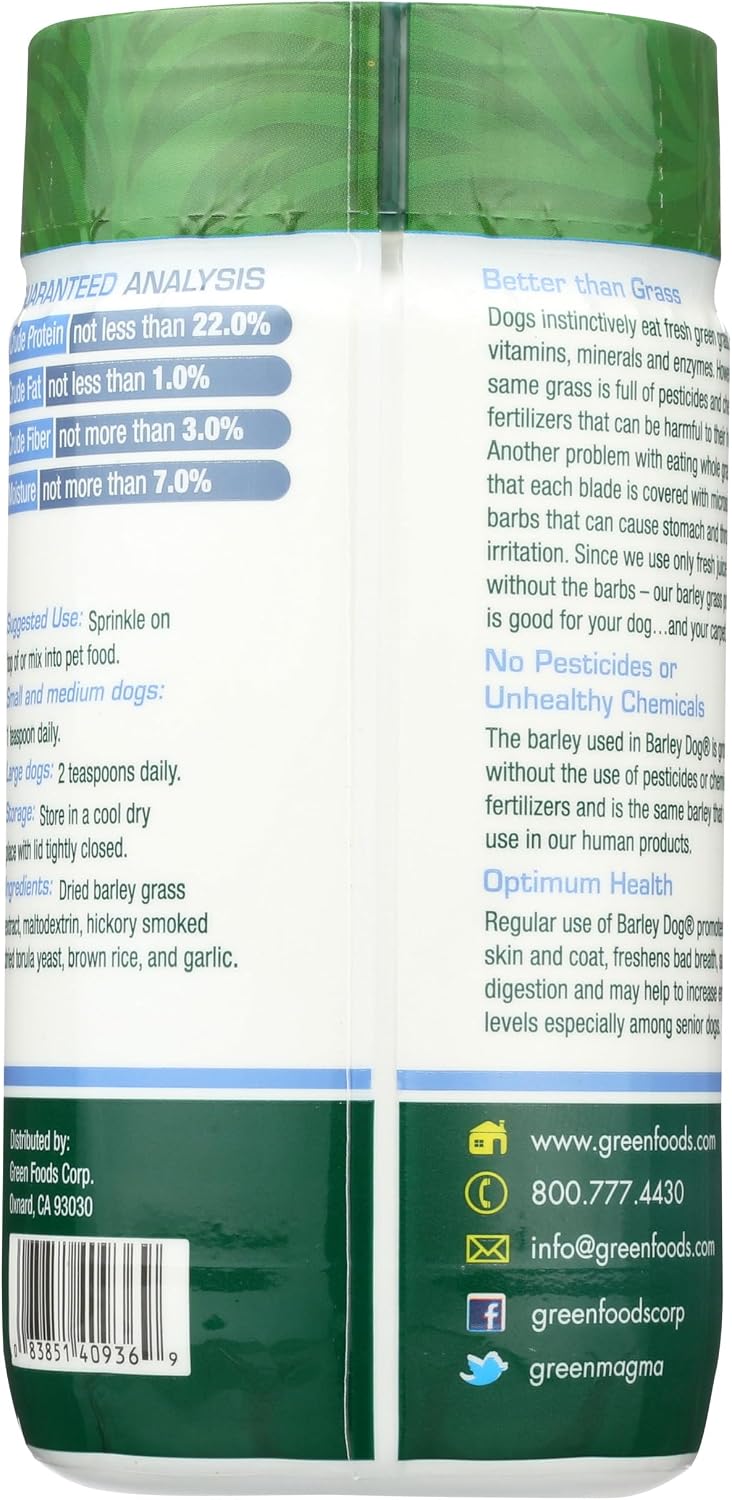 Green Foods Dog Barley Powder, 85g - görsel 2