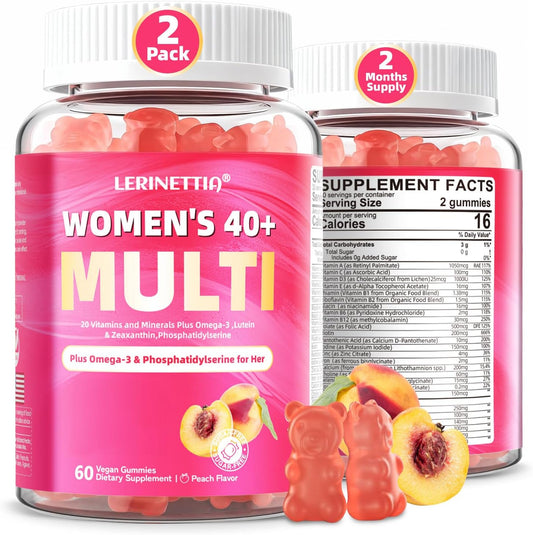 Multivitamin for Women's Gummies for 40+ – Omega-3 (DHA and EPA): These fatty acids support brain health and may – Image 1