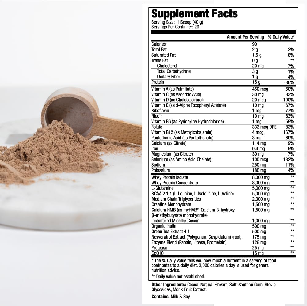 MEND Regenerate – Post Workout Recovery Protein Powder, Cocoa, 20 Servings - görsel 4