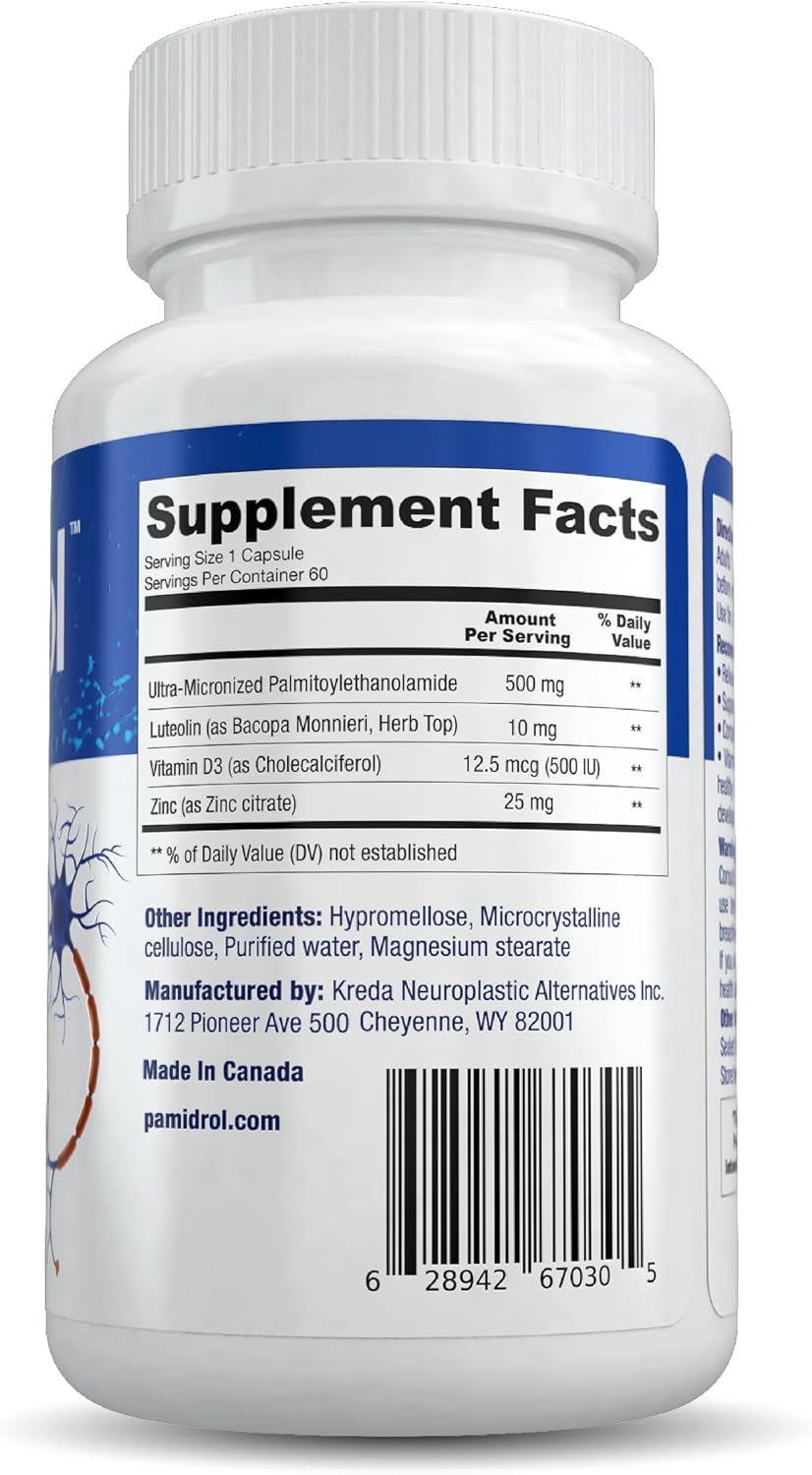 Pamidrol Nerve and Joint Support - 60 – Natural approach: Made with all-natural ingredients, this supplement – Image 4