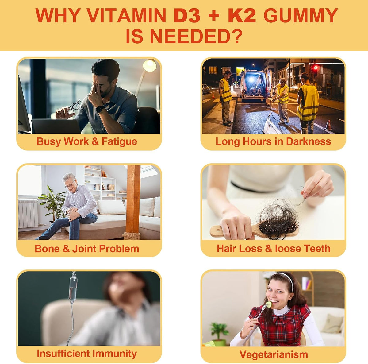 Vitamin D3 5000IU + K2 (MK-7) 120mcg Gummies – Plant-Based D3: Sourced from lichen, not lanolin, making it – Image 6