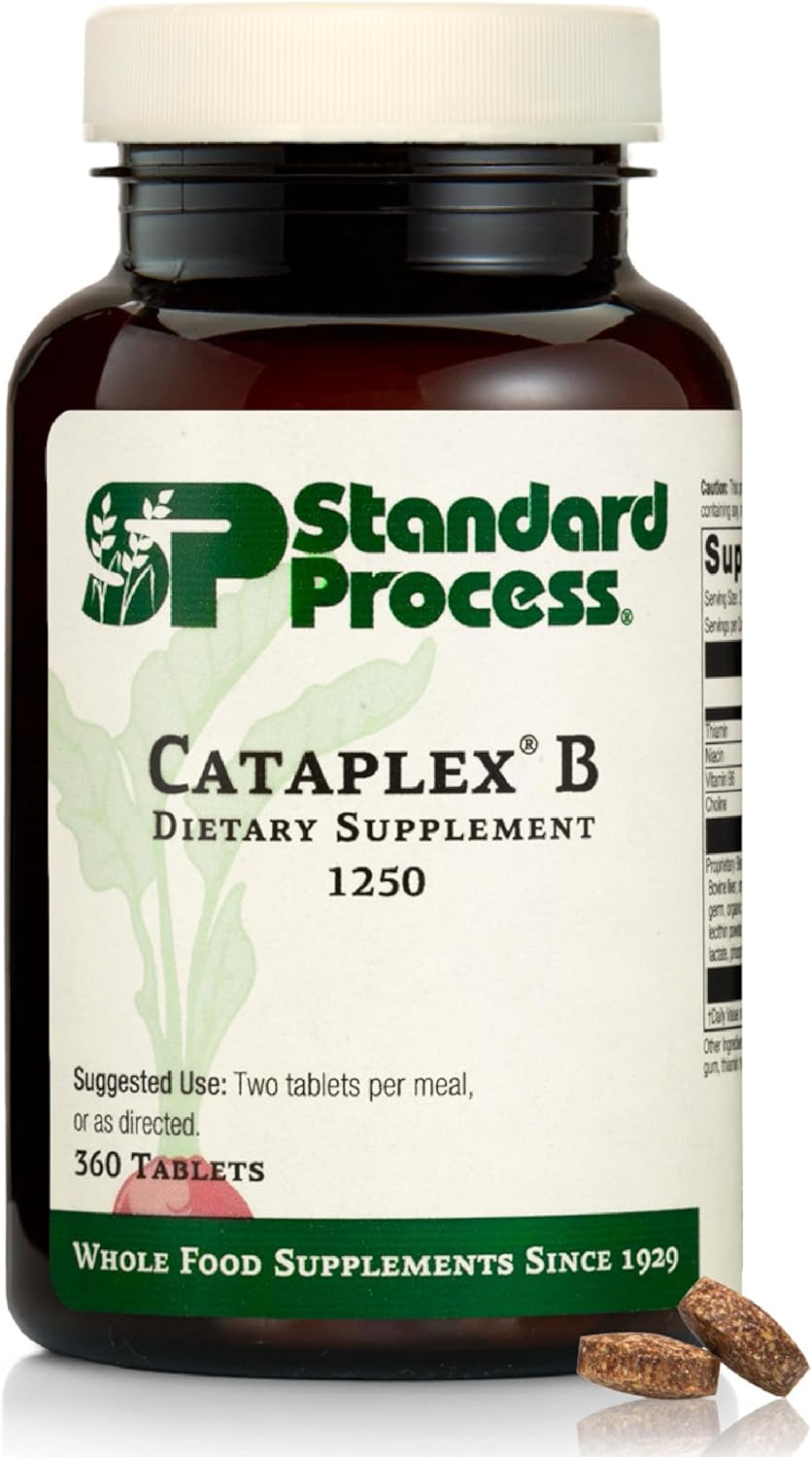 Standard Process Cataplex B B-Complex Supplement - Non-Dairy & Non-Soy - 360 Tablets - görsel 1