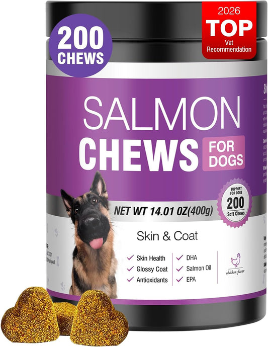 TTLXBL Omega 3 Fish Oil Supplement for Dogs – Small dogs (under 11 kg): 1 chew per day – Image 1