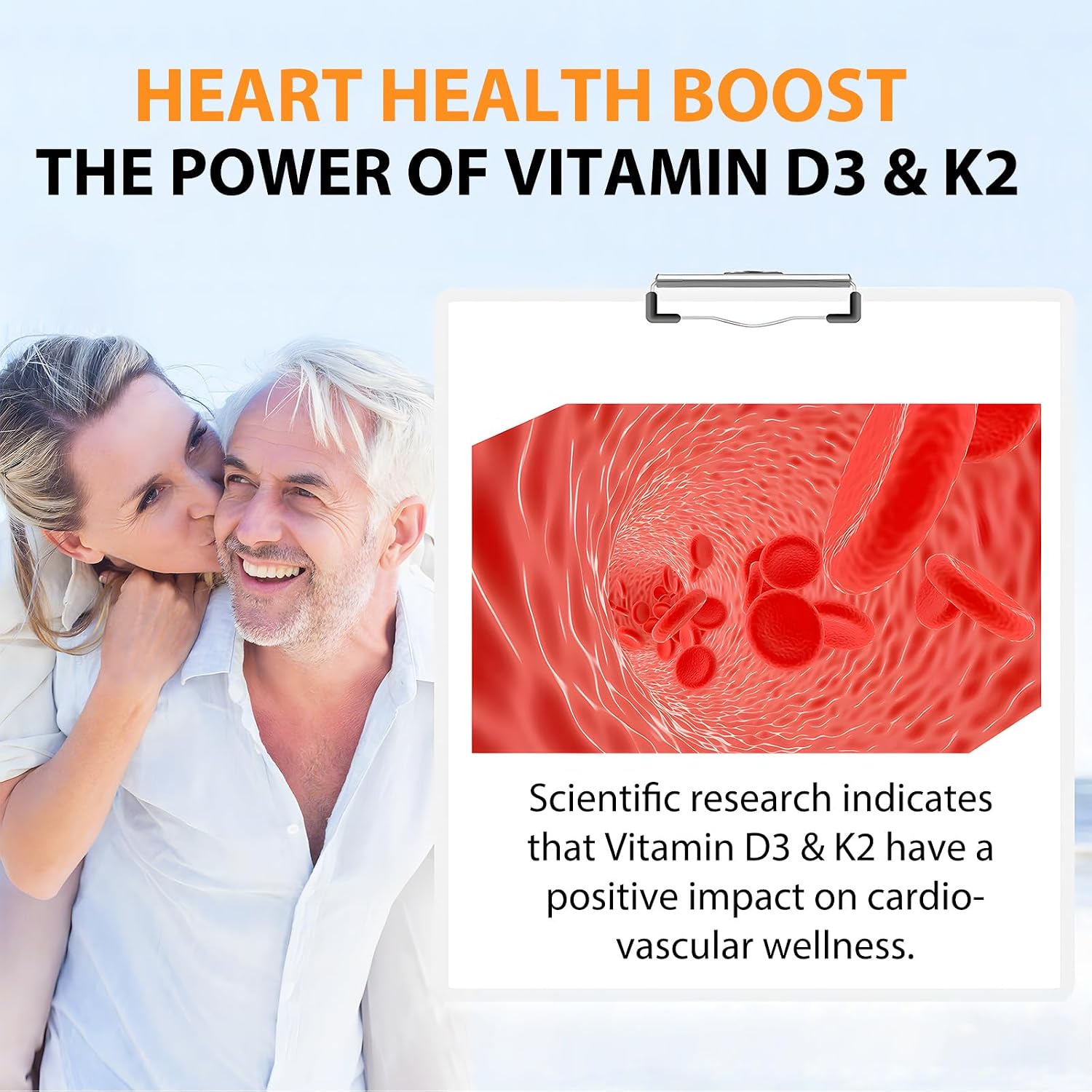 Vitamin D3 K2 Supplement Soft-gels, 10000 IU Vit D3 + 200 mcg K2 (MK-7) | 2-in-1 Formula with Coconut Oil, Supports Calcium Absorption, Easy to Swallow 120 Capsules - görsel 2