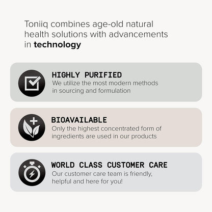 Toniiq Ultra High Potency Trans Resveratrol 1000mg – 98% Pure – 60 Capsules