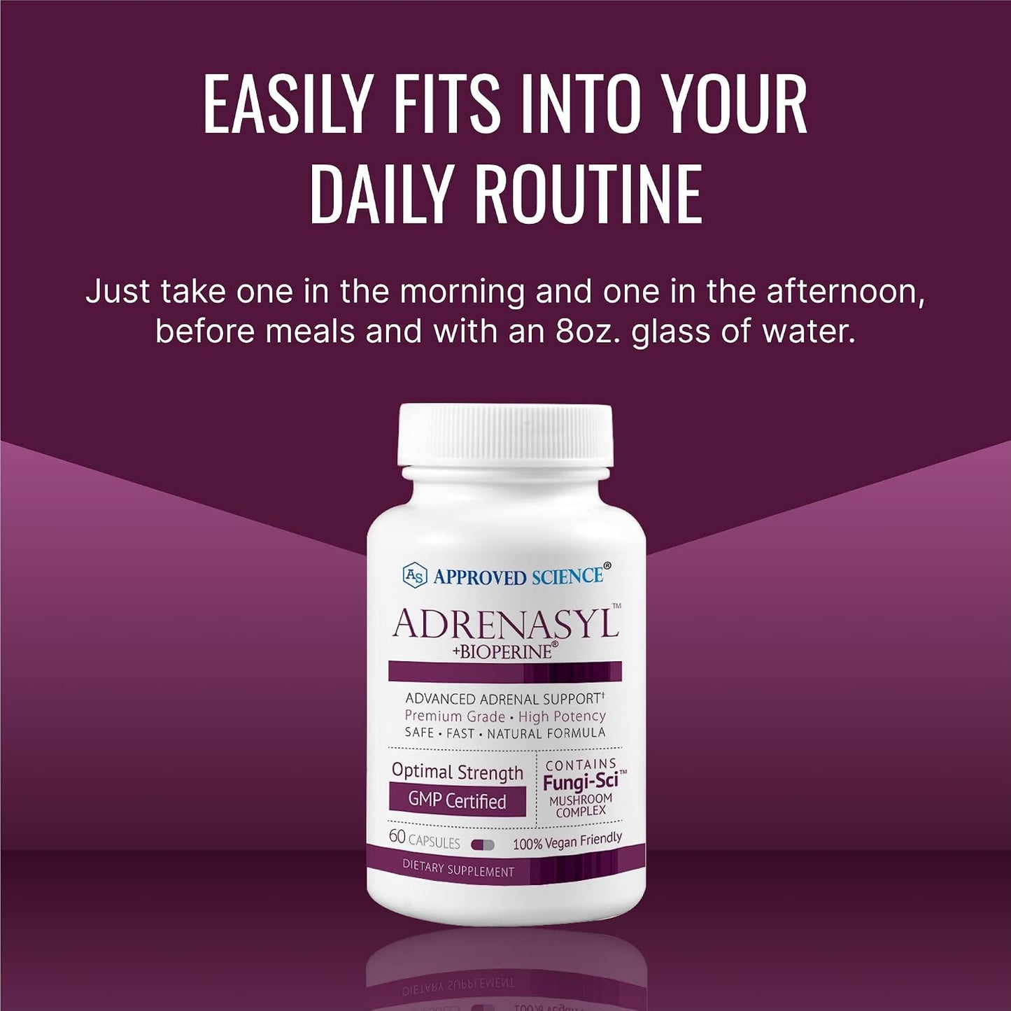 Approved Science Adrenasyl - Adrenal Gland Support Supplement (60 Capsules) - görsel 6