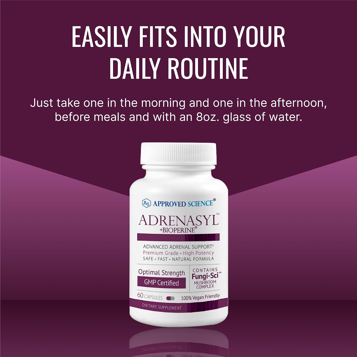 Approved Science Adrenasyl - Adrenal Gland Support Supplement (60 Capsules) - görsel 6