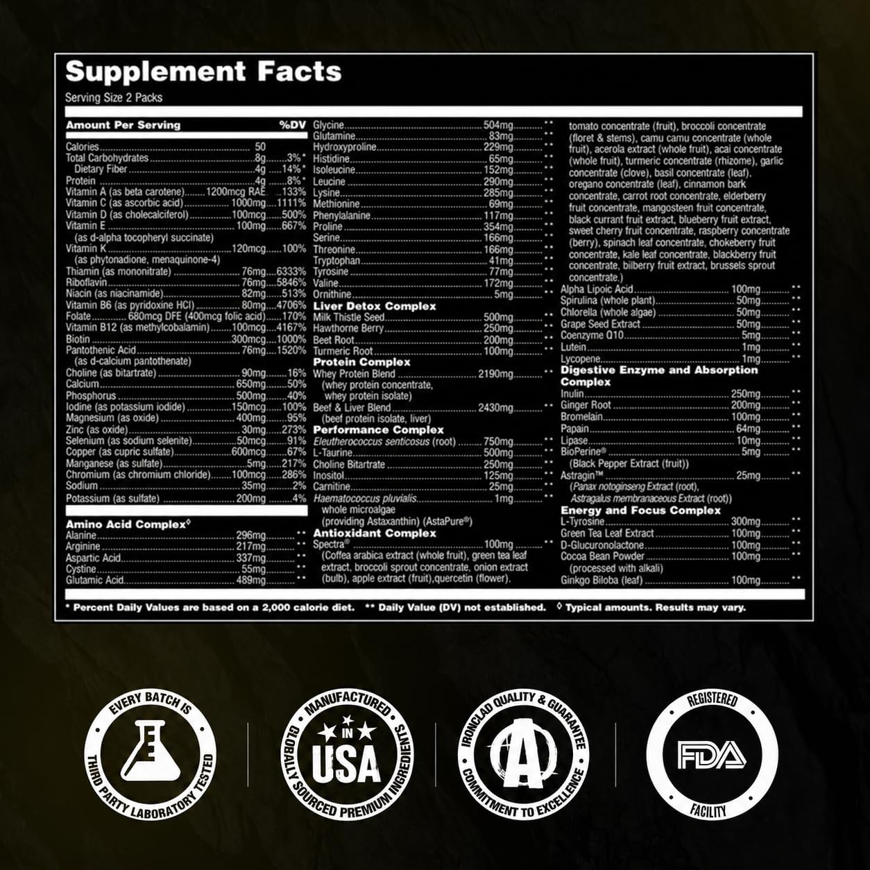 Animal Pak - All-in-One Multivitamin for Men & Women - görsel 7