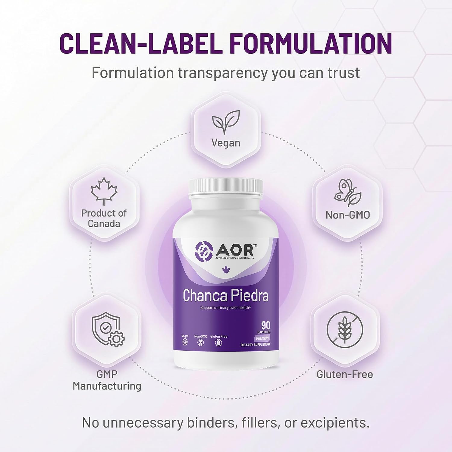 AOR Chanca Piedra 500 mg - 90 Vegan Capsules - görsel 5