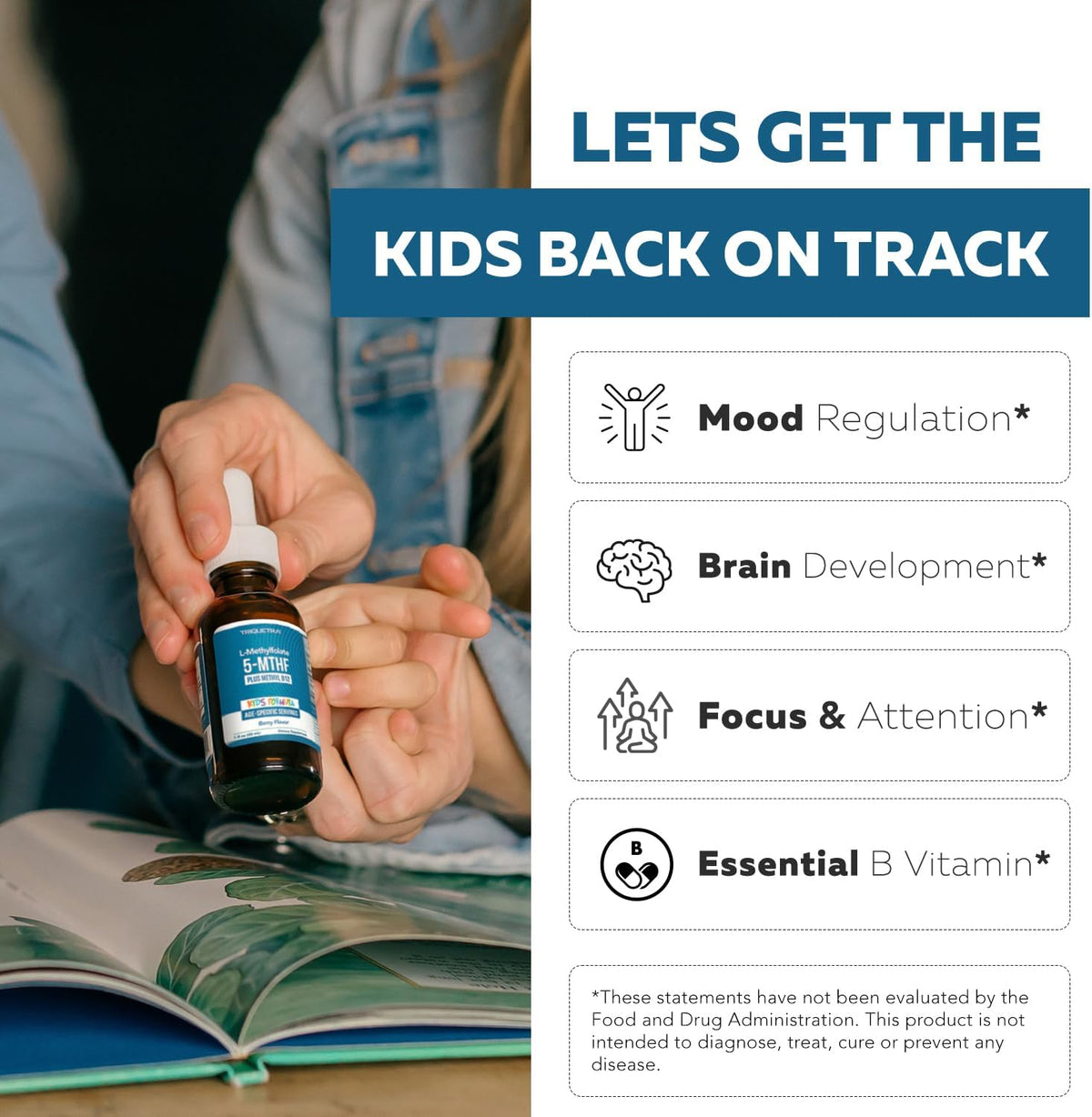 Organic Kids L-Methylfolate + Methyl B12 – Growing children and teens —rapid development demands higher levels of – Image 4