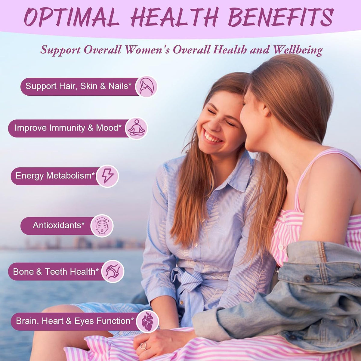 Totaria Sugar-free Multivitamin Gummies for Women's 14+ with Iron, Inositol, Folate, Biotin - Mixed Flavours (2 Pack) – Image 2