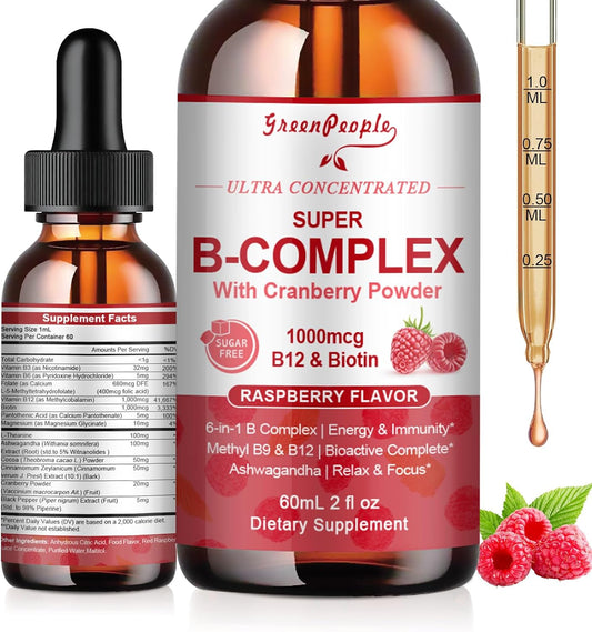 GREENPEOPLE Vitamin Methylated B Complex – – Vitamin B3 (Niacinamide): 20 mg – supports energy metabolism and skin – Image 1