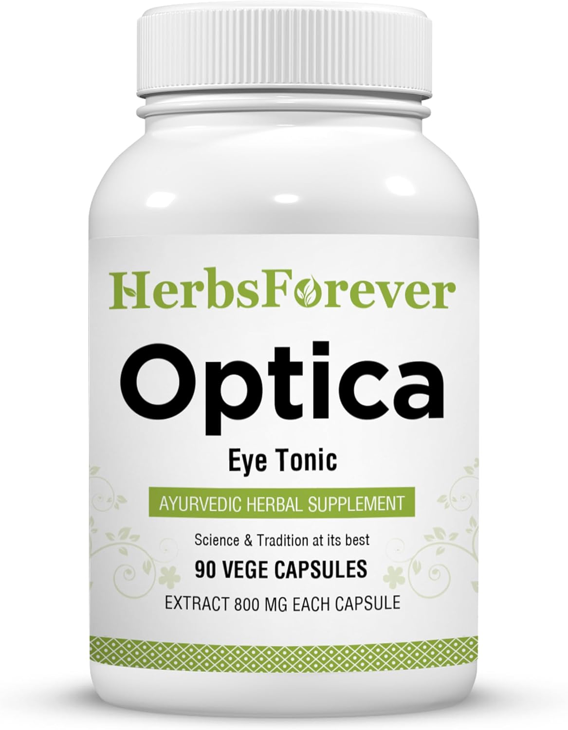 Optica – Eye Care for Vision & Retinal Health with Zinc, Iron, Calcium, Bacopa & Ayurvedic Herbs (90 Veg Capsules, 800mg) - görsel 1