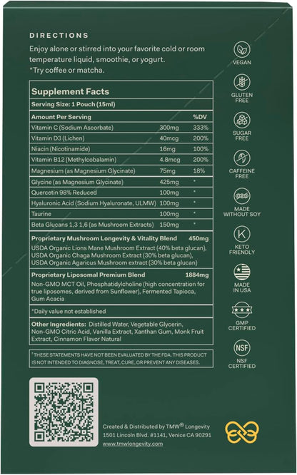 Essential Longevity® — 100% Liposomal 15-in-One Stack, 30 Sachets – Image 4